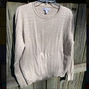 Oatmeal Kim Rogers Cable Knit Sweater